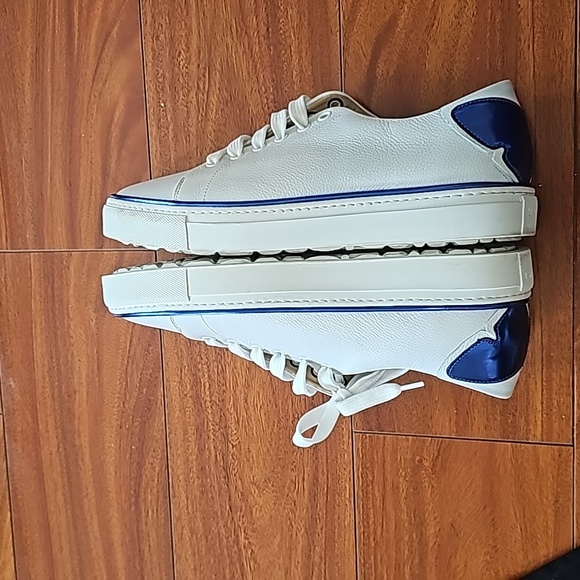 Maimai Edith Metallic Butterfly White Platform Leather Sneakers Sz 9 EUC - Picture 6 of 12